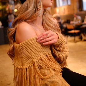 Storets off the shoulder sweater top